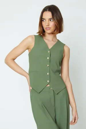 Oasis Womens Tailored Waistcoat - - Size 12 UK