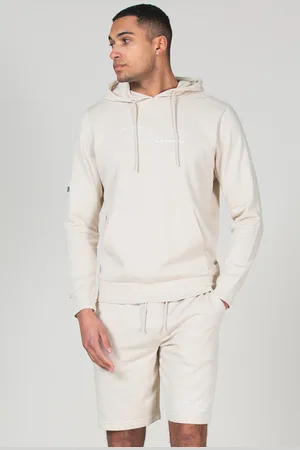 Tokyo Laundry Mens Cotton Blend Hoody And Fleece Shorts Loungewear Set - Size Small