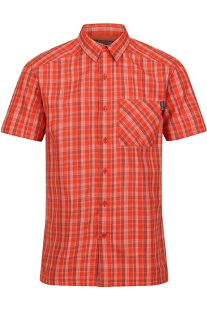 Regatta Mens Kalambo VII Quick Dry Short-Sleeved Shirt (Rusty ) - Size Large