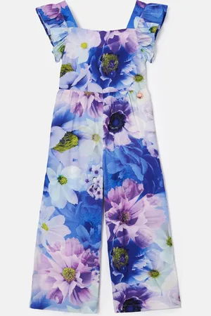Angel & Rocket Girls Tia Lavender Bow Back Jumpsuit - - Size 3Y
