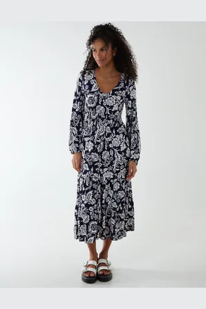 Blue Vanilla Womens Corset Front Swing Dress - - Size 10 UK