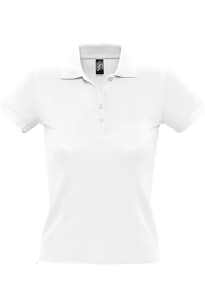 Sols Womens/Ladies People Pique Short Sleeve Cotton Polo Shirt - Size Small