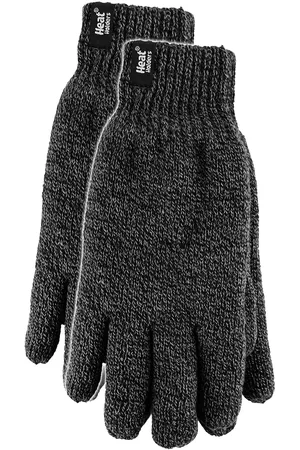 Heat Holders Mens Thermal Gloves with Protective Ribbed Cuff - - Size Medium/Large