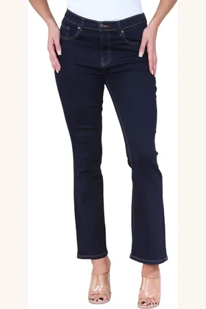MYT Womens Magic Shaping High Waisted Slim Flare Leg Jeans in Indigo - Denim - Size 10 Regular