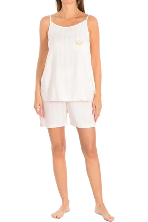 Kisses and Love Womens Feyza 4805 Suspender Pajamas - Viscose - Size Medium
