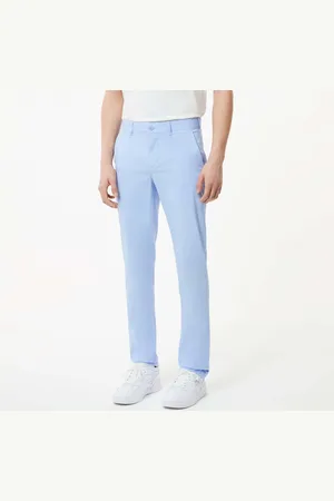 Lacoste Mens Lightweight Slim-Fit Stretch Pants in Cotton - Size 38W/34L