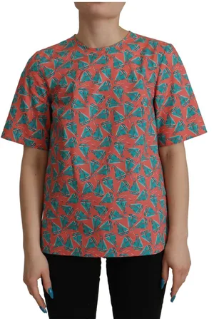 Dolce & Gabbana WoMens Sail Boat Print Cotton T-shirt material_cotton - Size IT 40 (Womens)
