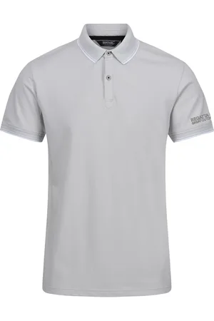 Regatta Mens Tadeo Polo Shirt ( Grey/White) - Size 2XL