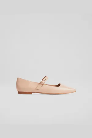 LK Bennett Womens Willow Flats, Fawn - - Size UK 9