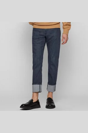 HUGO BOSS Mens Delaware3 Slim-Fit Jeans in Cotton - Size 36W/32L