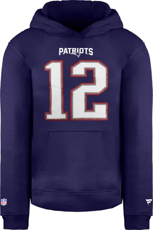 Fanatics Mens NFL New England Patriots Tom Brady Jumper Name Number Hoodie - Cotton - Size Medium