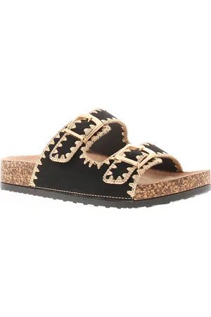 Apache Womens Flat Sandals Mules Whip Slip On - Size UK 6