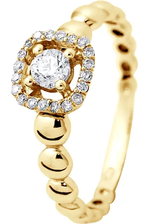 Diadema Womens - Ring - Prestige Jewelery - Yellow Gold - - Size S