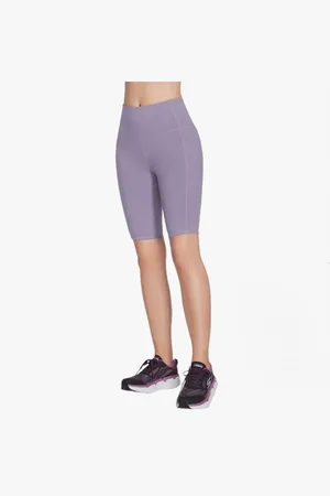 Skechers W3SH53/GYPR GOFLEX HW 10" BIKE Womens Shorts /Purple - Size Small