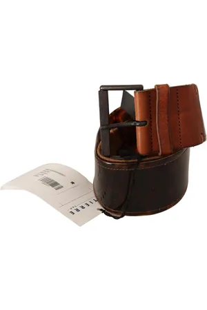 ERMANNO SCERVINO Womens Vintage-Tone Leather Belt with Buckle Fastening - - Size 75 cm