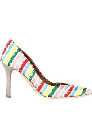 MALONE SOULIERS Pre-owned Womens Brenda Pumps in Multicolor Canvas - - Size EU 37