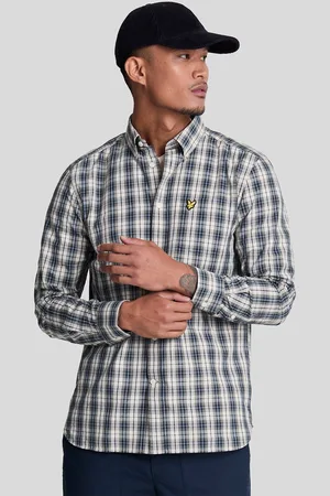 Lyle & Scott Mens Washed Check Poplin Shirt in - Size Small