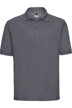 Russell Athletic Unisex Adult Classic Polycotton Polo Shirt (Convoy Grey) - - Size Large