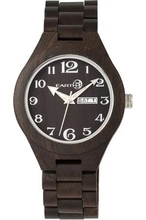 Earth Unisex Sapwood Bracelet Watch w/Date - - One Size