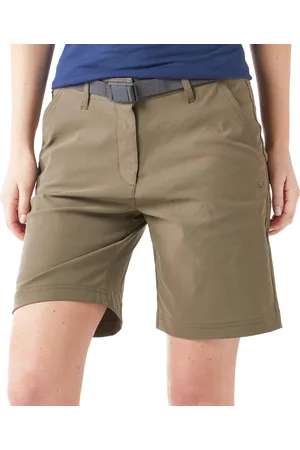 Brasher WoMens Walking & Hiking Stretch Shorts with Multiple Pockets and Matching Belt - - Size 18 UK