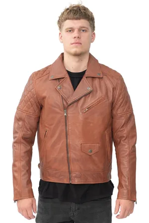 Infinity Mens Cross Zip Biker Jacket - Gibraltar - - Size Medium