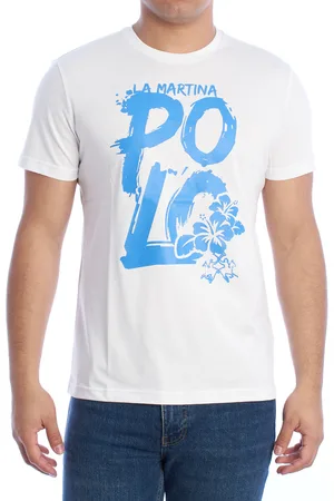La Martina YMR323-JS206 Mens Regular Fit Short Sleeve T-Shirt - - Size Large