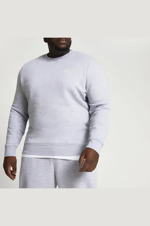 River Island Mens Sweatshirt Top Big & Tall - Cotton - Size 6XL