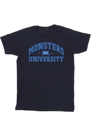 Disney Mens Monsters University Logo T-Shirt ( Blue) - Size Small