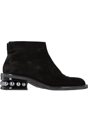 Nicholas Kirkwood Pre-owned Womens Casati Pearl-Embellished Ankle Boots in Suede - Size EU 40