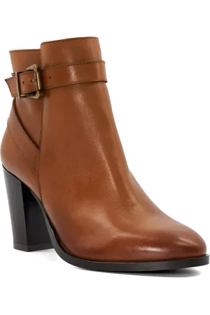 Dune Womens Ladies Philippa 2 - Cone Heeled Ankle Boots - Leather (archived) - Size UK 7
