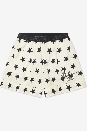 Balmain Girls Star Print Shorts in - Size 14Y