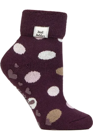 Heat Holders Womens Ladies Cosy Socks with Turn Over Cuff