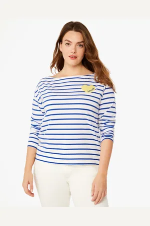 Kate Spade Womens Harbor Stripe Tee - - Size X-Small