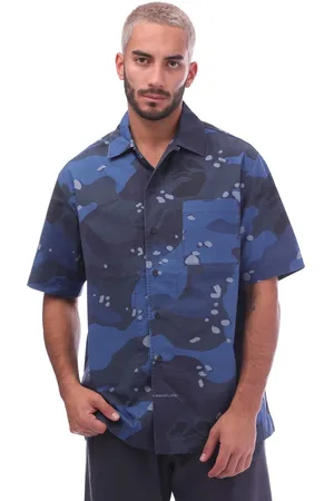 OFF-WHITE Mens Off White Camo Holiday Shirt in Cotton - Size Medium