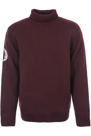 Fred Perry Mens Laurel Wreath Roll Neck Jumper in material_wool1 - Size X-Small