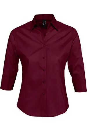 Sols Womens/Ladies Effect 3/4 Sleeve Fitted Work Shirt - Size X-Small