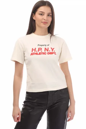 Heron Preston Womens HPNY 23 T-Shirt in red Cotton - Size 6 UK