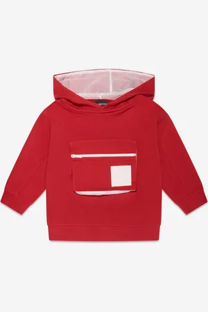 Emporio Armani Boys Front Pocket Hoodie In - Size 14Y