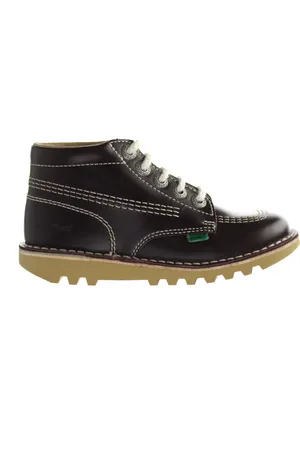 Kickers Childrens Unisex Hi Core Kids Boots Leather - Size UK 5.5 Infant