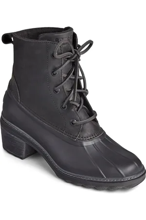 Sperry Womens Saltwater Heel Fashion Female Ladies Ankle Boots Leather - Size UK 6