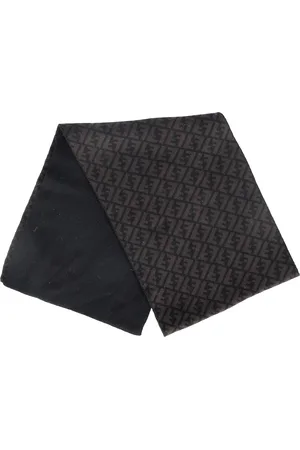 Fendi Pre-owned Womens Logo Scarf in Wool - One Size