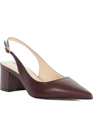 Dune Womens Ladies Compelled - Pointed Toe Slingback Court Shoes - material_leather1 - Size UK 3