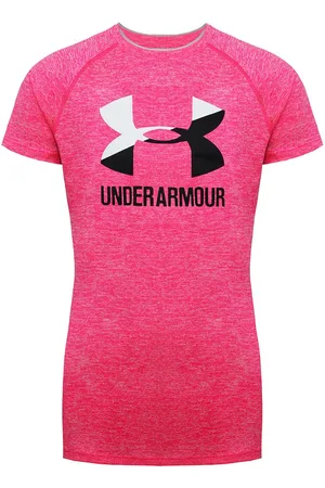 Under Armour Childrens Unisex Big Logo Kids T-Shirt Cotton - Size X-Small