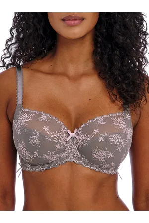 Freya Womens Offbeat Decadence Side Support Bra - Vintage Rose - Polyamide - Size 28GG