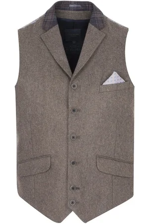 Guide London Mens Textured Waistcoat in - Size 38 (Chest)