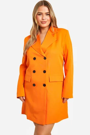 Boohoo Womens Plus Contrast Button Blazer Dress - - Size 22 UK