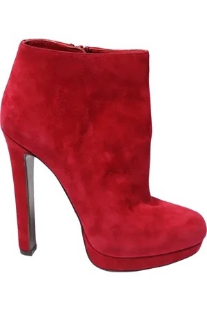 Alexander McQueen Pre-owned Womens Ankle Boots in Suede - Size UK 4