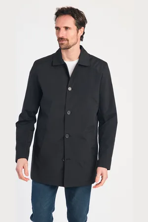 Kensington Eastside Mens Mid Length Button-Up Mac Coat - Size X-Large
