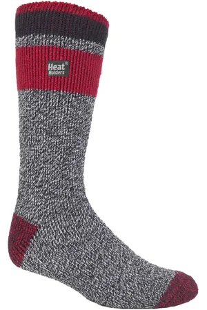 Heat Holders Mens Twist Patterned Thermal Socks - Nylon - Size UK 6-11