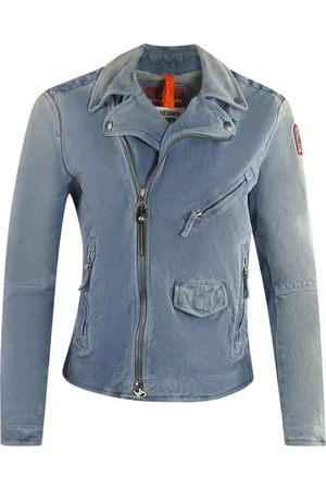 Parajumpers Womens Tack Suede Distressed Leather Jacket - Size Small